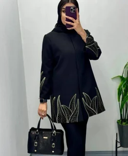 کت زنانه طرح برگی کد 919=