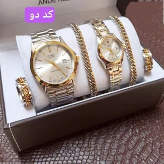 ست ساعت،دستبند و حلقه برند کاسیو زنانه و مردانه کد ۶۴۶