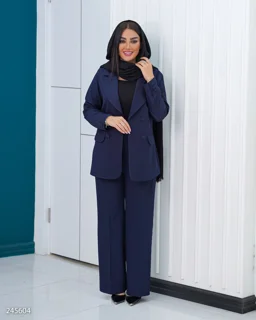 کت و شلوار زنانه گاواردین  نیلسان کد ۷۴۷