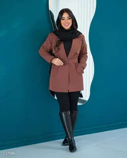 بارانی کتان تی سی مدل دیارا کد ۷۶۰