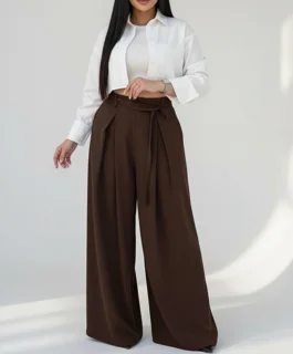 شلوار فول بگ زنانه پارچه ای کد۷۹۳