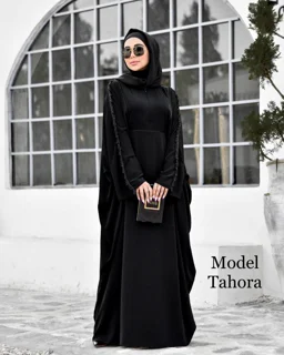 مانتو عبایی زنانه کرپ ندا اماراتی کد۸۹۵
