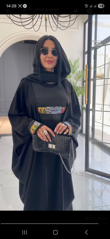 عبا مجلسی زنانه طرح هندی