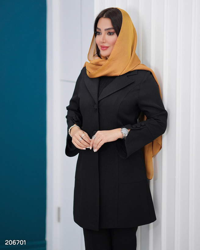 مانتو زنانه شانتون یقه انگلیسی مدل سامینا
