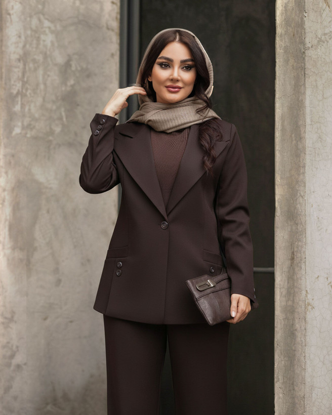 کت و شلوار زنانه مدل بهدخت مازراتی