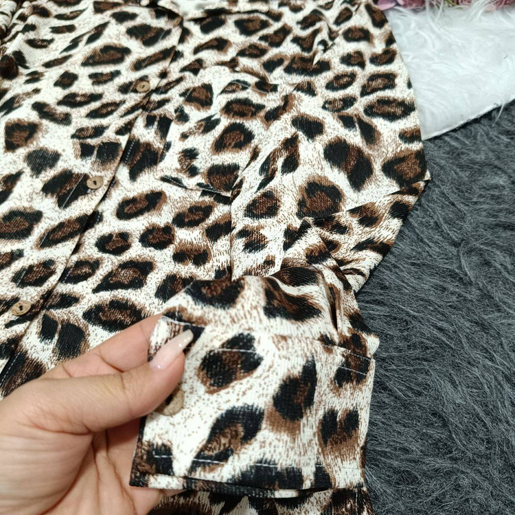 شومیز مخمل پلنگی