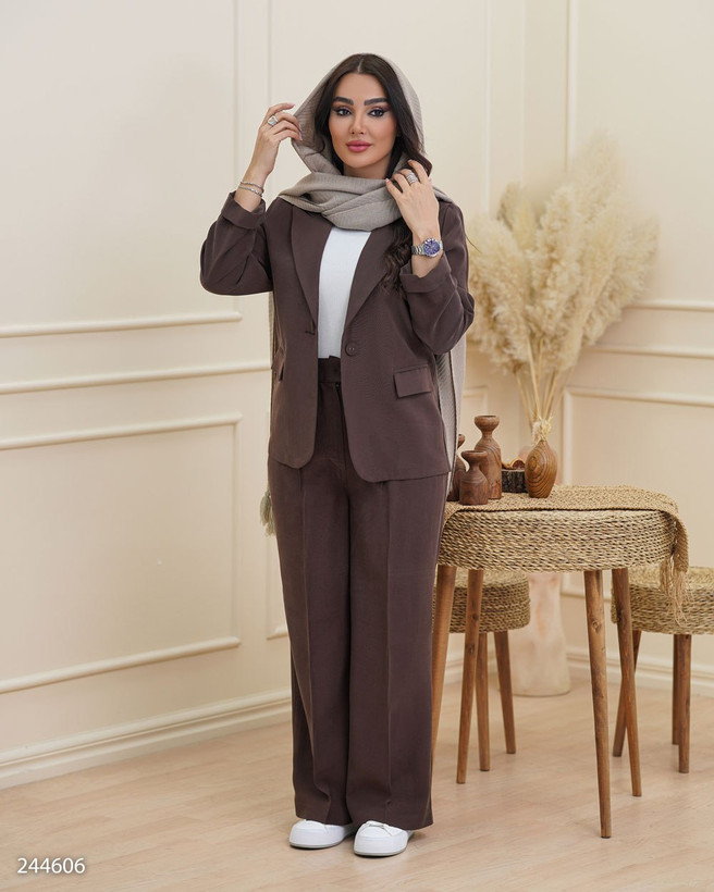 کت و شلوار زنانه یقه انگلیسی دریانا