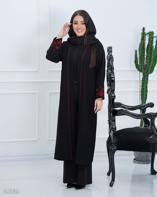 مانتو بلند زنانه مدل پامور۲۴۶۸