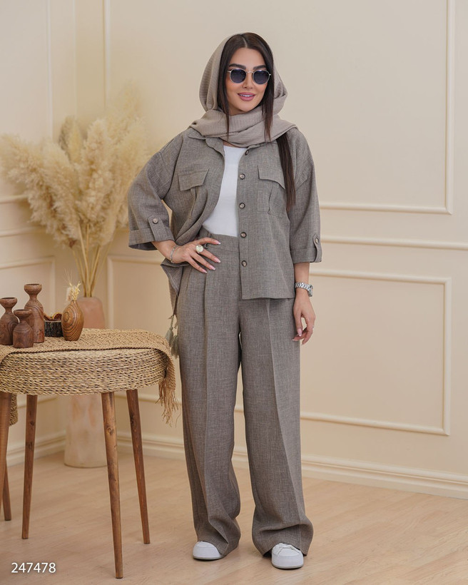 شومیز شلوار عیدانه شانتون دلگون