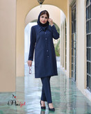 مانتو شلوار اداری آستردار زنانه