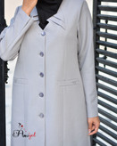 مانتو شلوار اداری آستردار زنانه