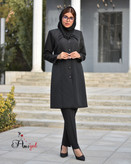 مانتو شلوار اداری آستردار زنانه