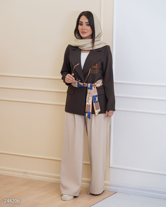 کت زنانه یقه انگلیسی کد۲۴۸۲