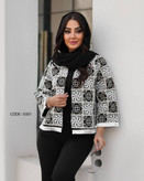 کت مجلسی زنانه طرح اسلیمی کد۰۳۰۱