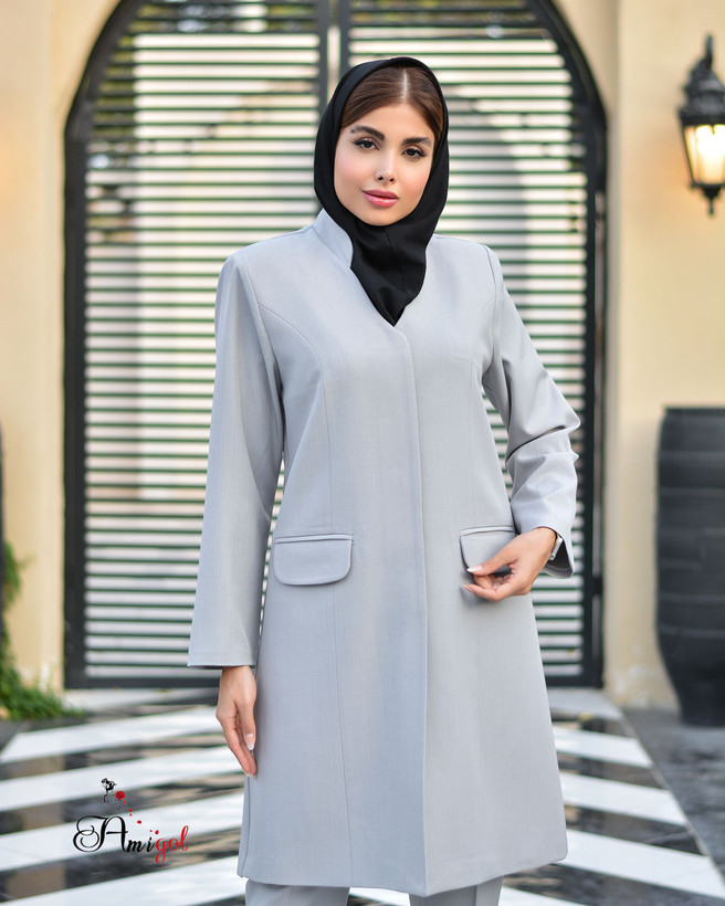 مانتو شلوار اداری آستر دار کد 94320