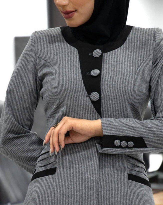 مانتو شلوار اداری زنانه کد ۴۰۵۳
