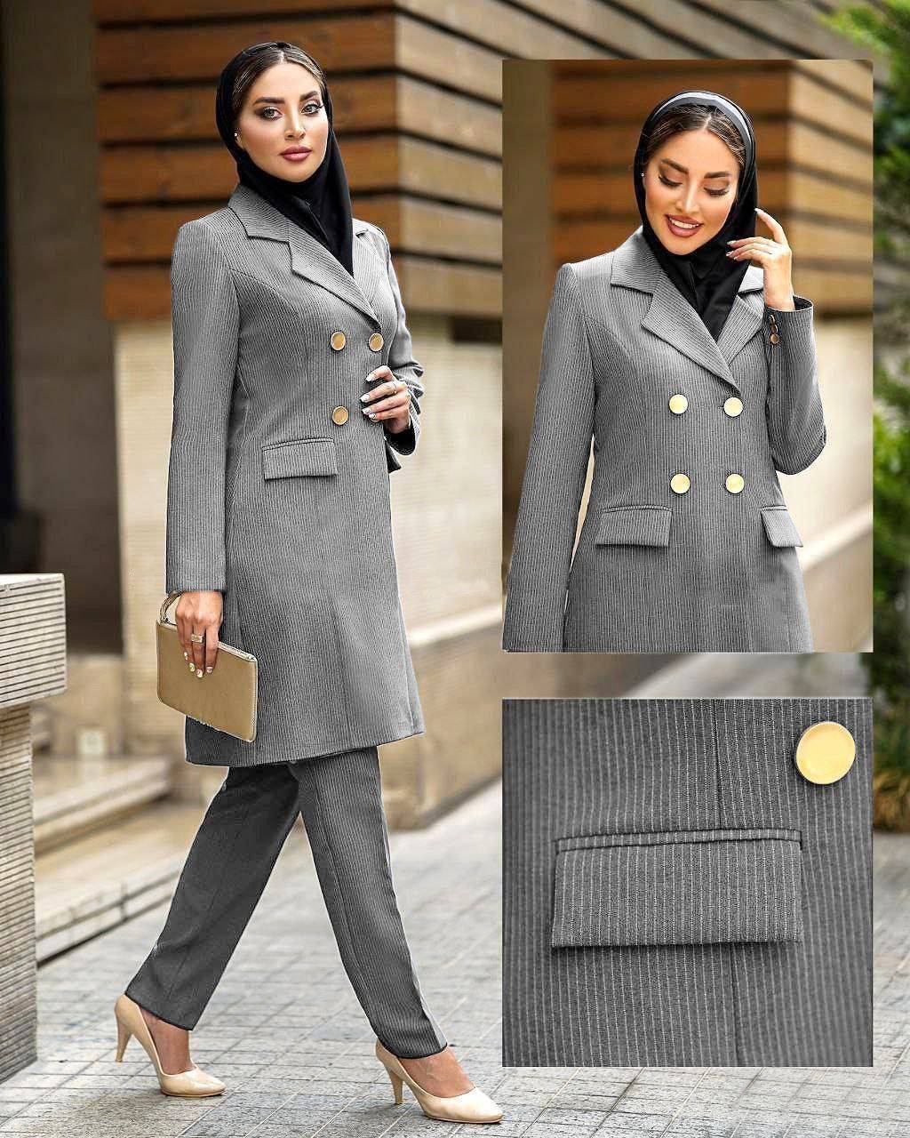 مانتو شلوار اداری زنانه پرشیا کد۴۲۳۴