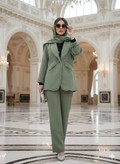 مانتو شلوار زنانه کریستال دوزی مجلسی