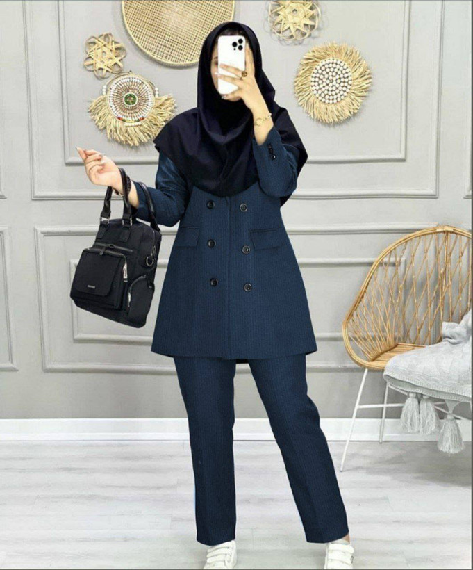 مانتو شلوار اداری زنانه کد ۴۰۶۴