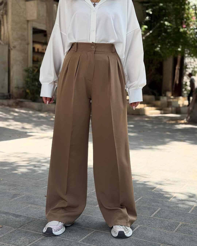 شلوار زنانه بگ کرپ دابل