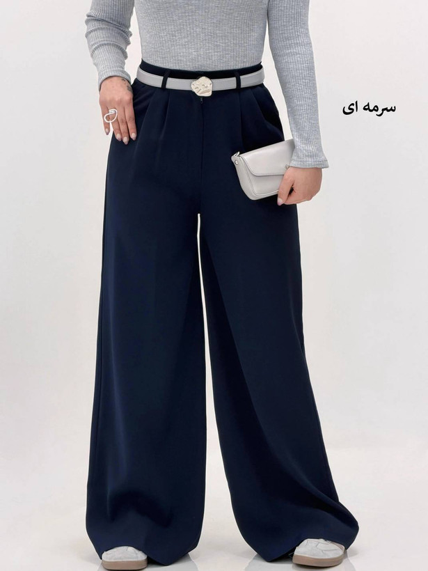 شلوار زنانه بگ کرپ دابل