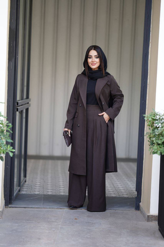 مانتو بلند زنانه کد ۷۹۴ دانشجویی اداری