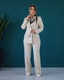کت و شلوار یقه آرشال گاواردین کد۲۵۱۰