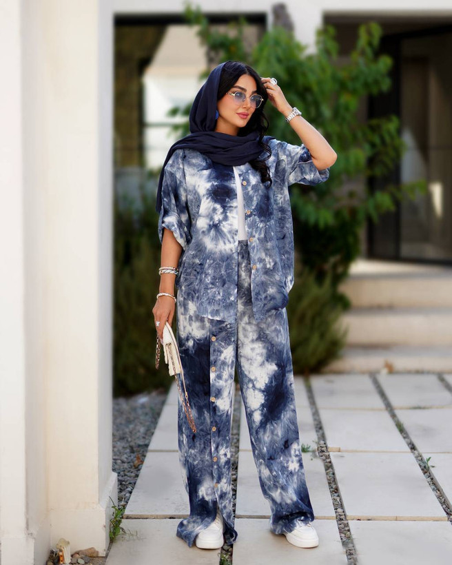 شومیز شلوار زنانه تابستانه کد ۲۱۸