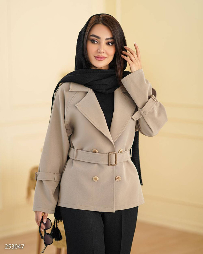 مانتو زنانه یقه انگلیسی کد ۲۵۳۰