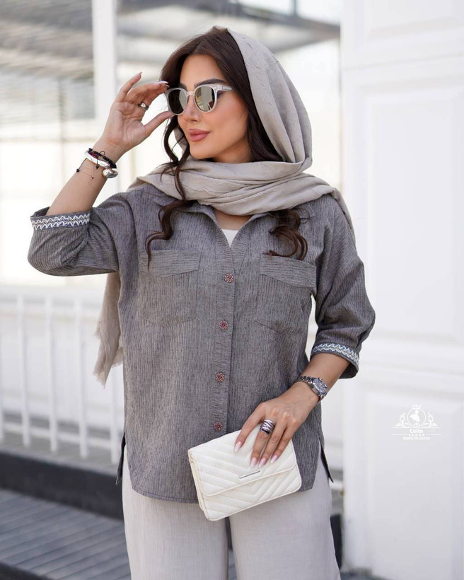 شومیز سوفیا شنل بیرونی زنانه کد۲۴۵۱
