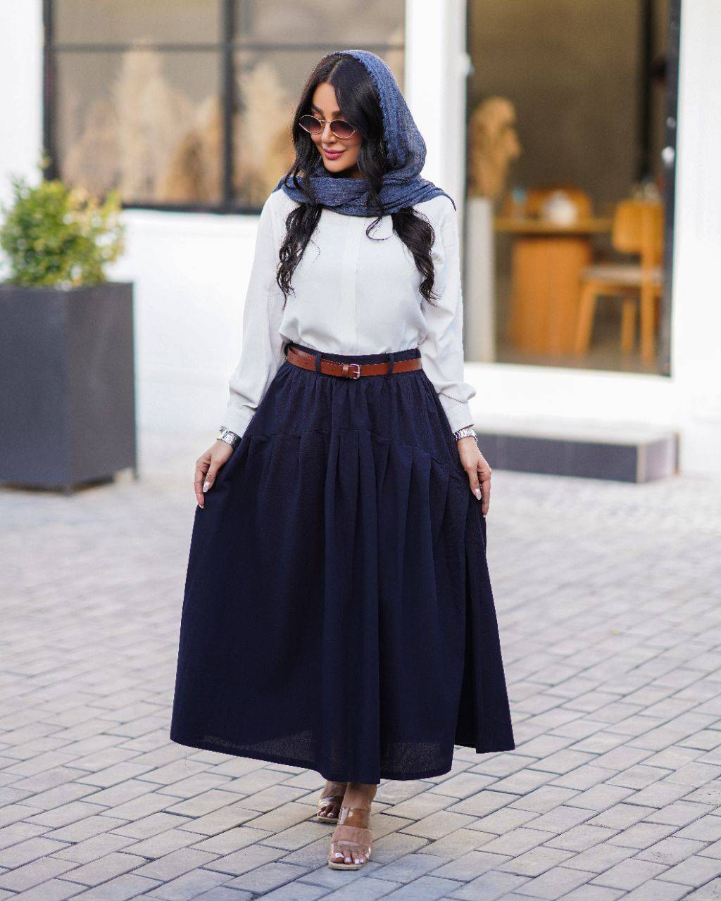 دامن زنانه تک هلالی