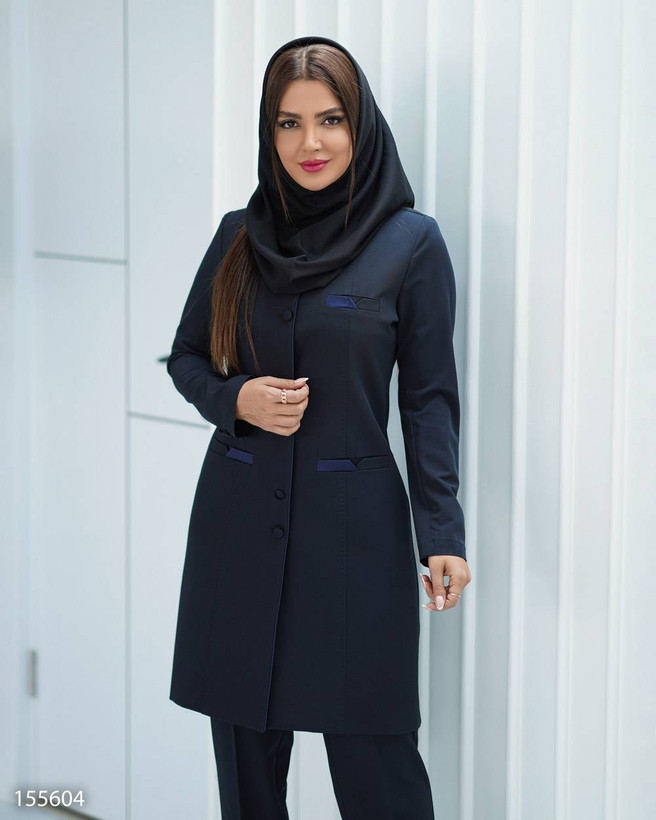 مانتو شلوار اداری زنانه کد ۱۵۵۶