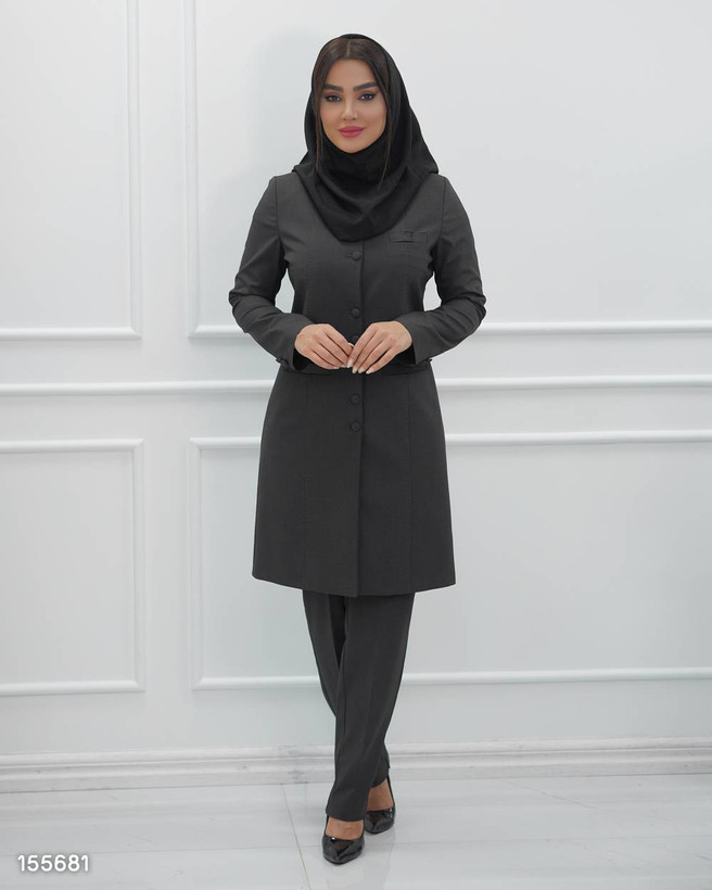 مانتو شلوار اداری زنانه کد ۱۵۵۶