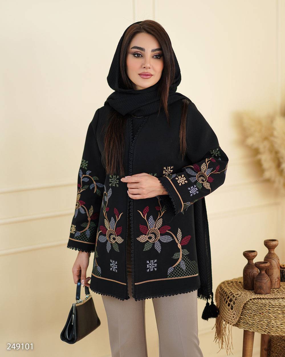 مانتو مجلسی زنانه کد۲۴۹۱
