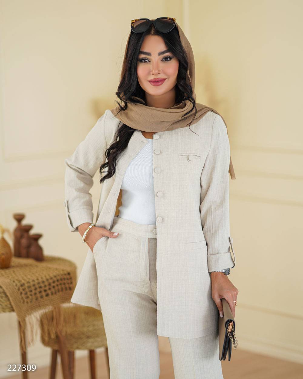 کت و شلوار شانتون لوئیز زنانه کد ۲۲۷۳