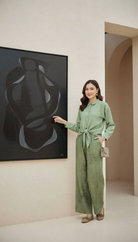 شومیز شلوار زنانه تابستانه کد ۵۲۱۱