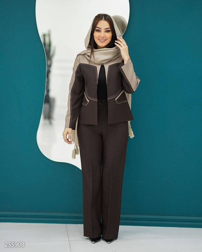 کت و شلوار مجلسی زنانه کد ۲۵۵۹