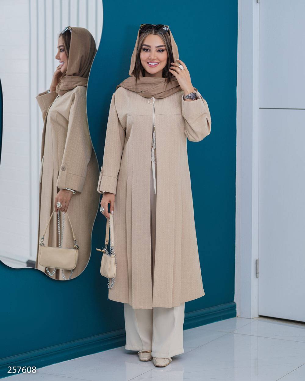 مانتو بلند زنانه کد۲۵۷۶