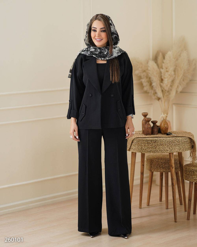 کت و شذوار زنانه شیک و رسمی کد ۲۶۰۱