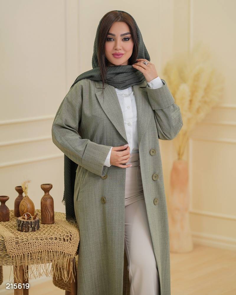 مانتو بلند زنانه کد ۲۱۵۶