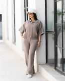 ست پولوشرت زنانه آویشو سویشرت شلوار