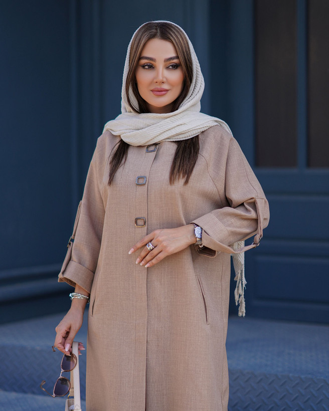 مانتو زنانه آستین گت پارچه لوریس