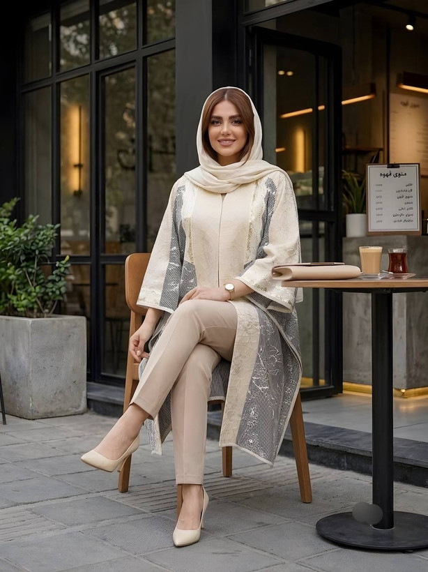 مانتو پانچ مجلسی زنانه۰۴۵۳