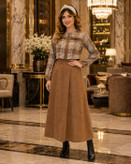 کت سارافون زنانه مخمل کبریتی