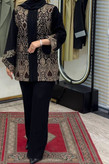 مانتو مجلسی زنانه کرپ مرویجت