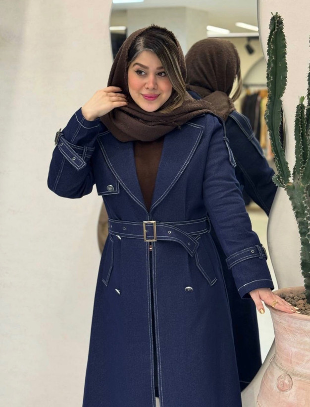 مانتو بلند جین زنانه