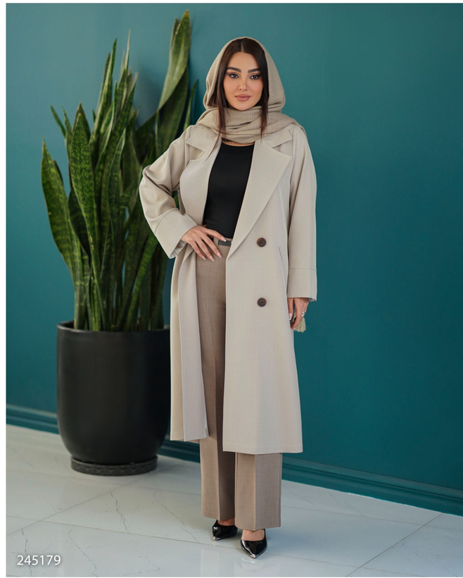 مانتو بلند زنانه بزیاق کد۲۴۵۱