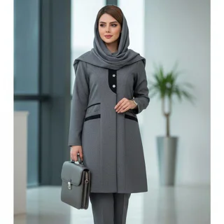 مانتو و شلوار اداری زنانه کد 15